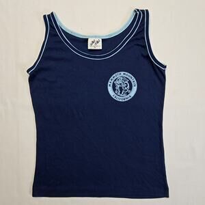 Vintage Mammoth Mountain California Tank Top Wild Child Blue Graphic M Shirt 90s
